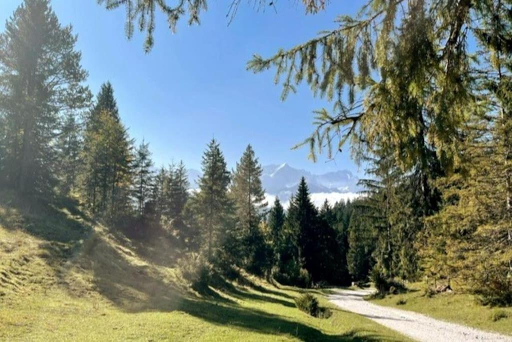 Zentral, Ruhig & Stilvoll Mit Bergpanorama+ Garten Garmisch-Partenkirchen Exterior foto